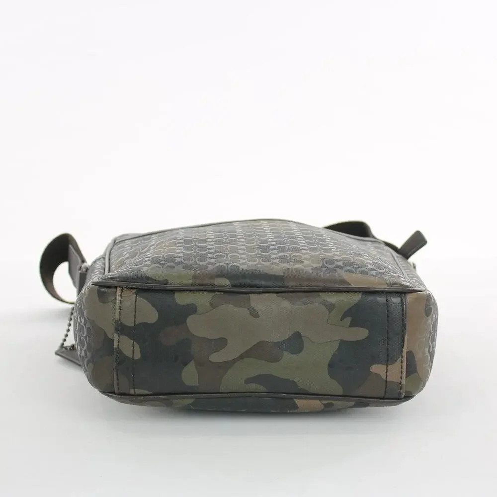 Coach Army Green Camouflage Crossbody Bag